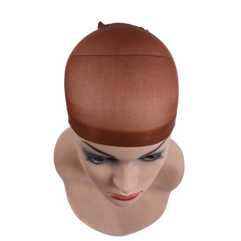 Goede Kwaliteit Deluxe Pruik Cap Haarnet Voor Weave 2 Stuks/pak Haar Pruik Haarnetjes Stretch Mesh Pruik Cap Voor Maken pruiken Gratis Grootte