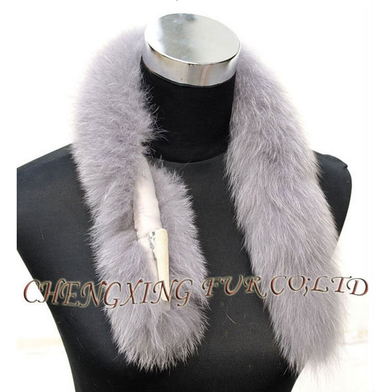 Free Shipping CX-S-84C Winter Latest Popular Product For Women Genuine Pure Colour Fox Fur Scarf