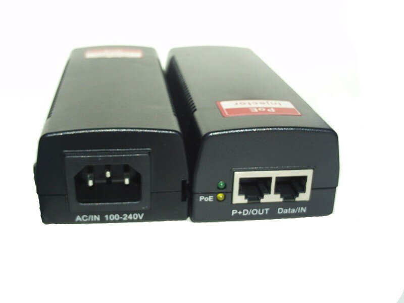 30W high power Poe injector 48V full out 10/100Mbps power over ethernet single POE switch