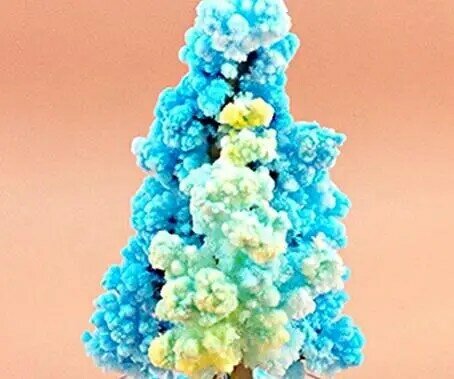 2019 5 pezzi 100mm H fai da te visivo multicolore magico crescente albero di carta magico crescere alberi di natale giocattoli per bambini giapponesi per bambini