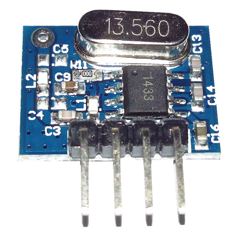 Kit de módulo transmisor y receptor de RF superheterodino, tamaño pequeño para Arduino uno, kits de bricolaje, controles remotos de 433 Mhz, 433 mhz, 1 Juego