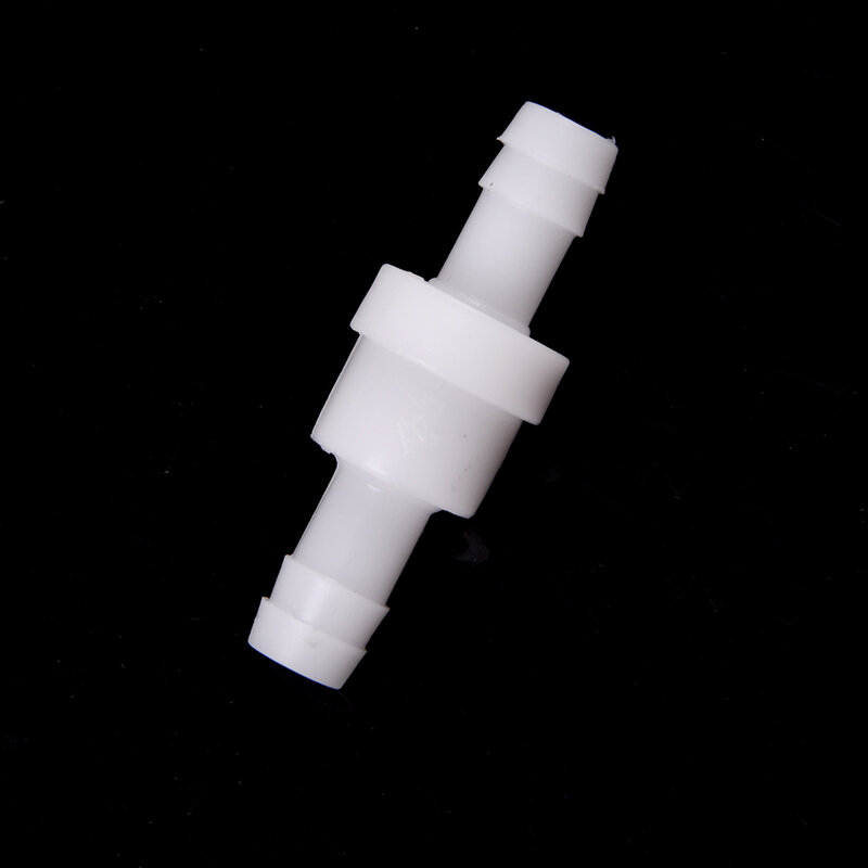 1PCS White 4mm/6mm/8mm/10mm/12mm Plastic One Way Inline Check Valve Fuel Gas Liquid Water Suitable for water petrol diesel oils