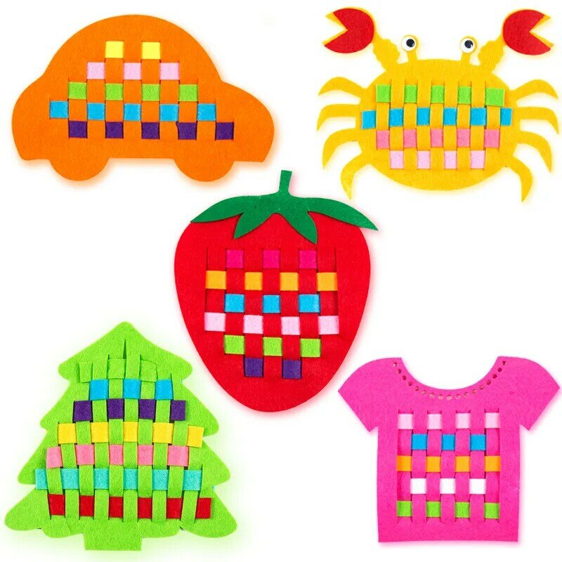 Children DIY Felt Cloth Crafts Kindergarten Non Woven Kids Study Toys By Hands Felt Fabric Early Teaching Toys
