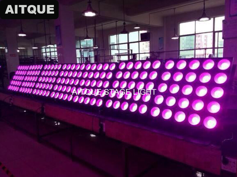 Luz retrovisora de discoteca, 24 peças, 5x5 led, painel de pixel, rgb dot matrix, rgb, holofote de led, 25x30w, dmx, luz cegante
