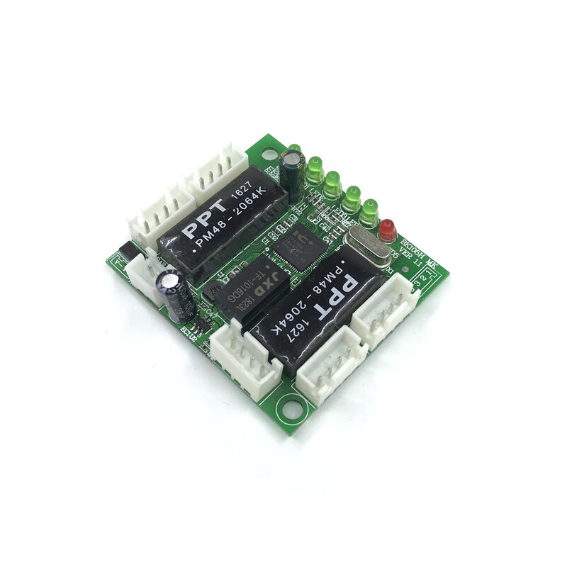 Placa de circuito de interruptor ethernet, diseño de mini módulo para interruptor ethernet, 10/100mbps, puertos 5/8, placa PCBA, placa base OEM