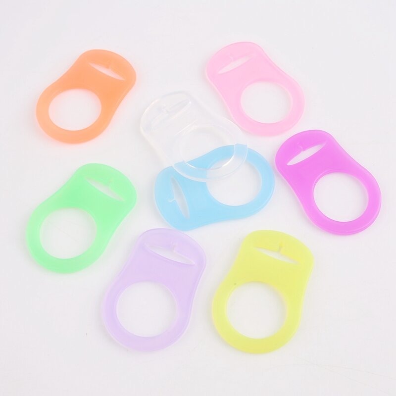5PC Baby Pacifier Mam Dummy Chain Holder Food Grade Silicone Pacifier Clip Colorful Nurse Gift Baby Teether Accessories