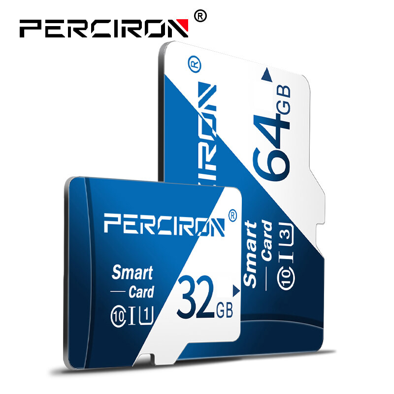 PERCIRON Memory card micro sd 64GB TF/SD Cards 32GB 16GB 8GB high speed Micro sd card Cartao De Memoia for Smartphone/Tablet/PC
