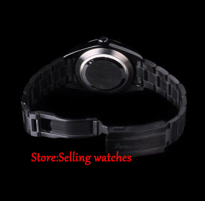 40 мм Parnis PVD Чехол черный циферблат сапфировое стекло стиль Milgauss Miyota автоматические мужские часы