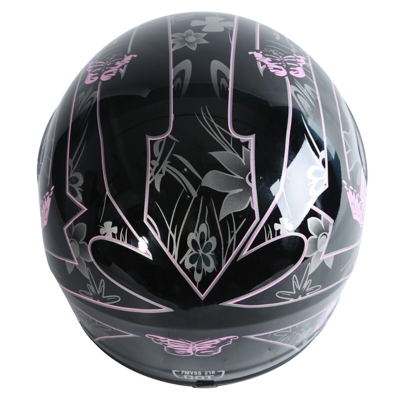 Мотоциклетный шлем в горошек для взрослых, шлем для мотокросса с черной бабочкой, на все лицо, Размеры s m L XL XXL