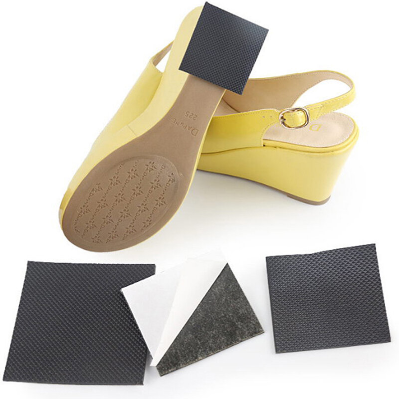 Protetor de calcanhar para sapatos de salto alto, almofadas de borracha antiderrapantes e adesivo para calcanhar, 1 par
