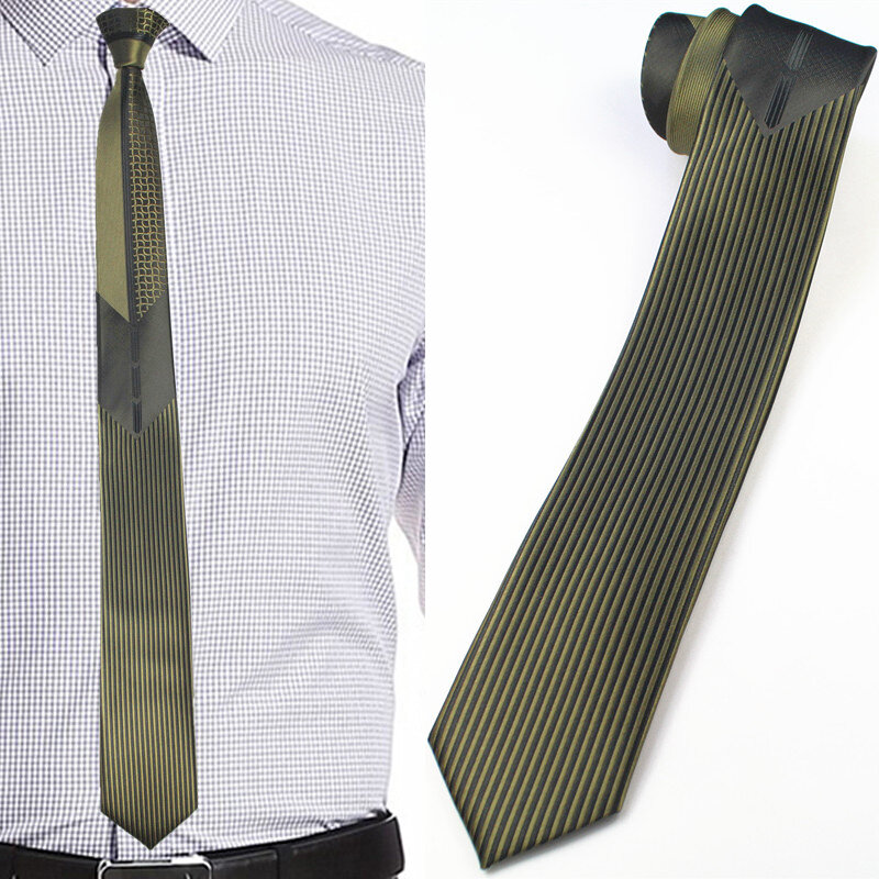 RBOCOTT Gemusterten Und Farbe Patchwork Dünne Krawatte Mode Neuheit Dünne Krawatten Für Männer Party Hochzeit Krawatten 6 cm