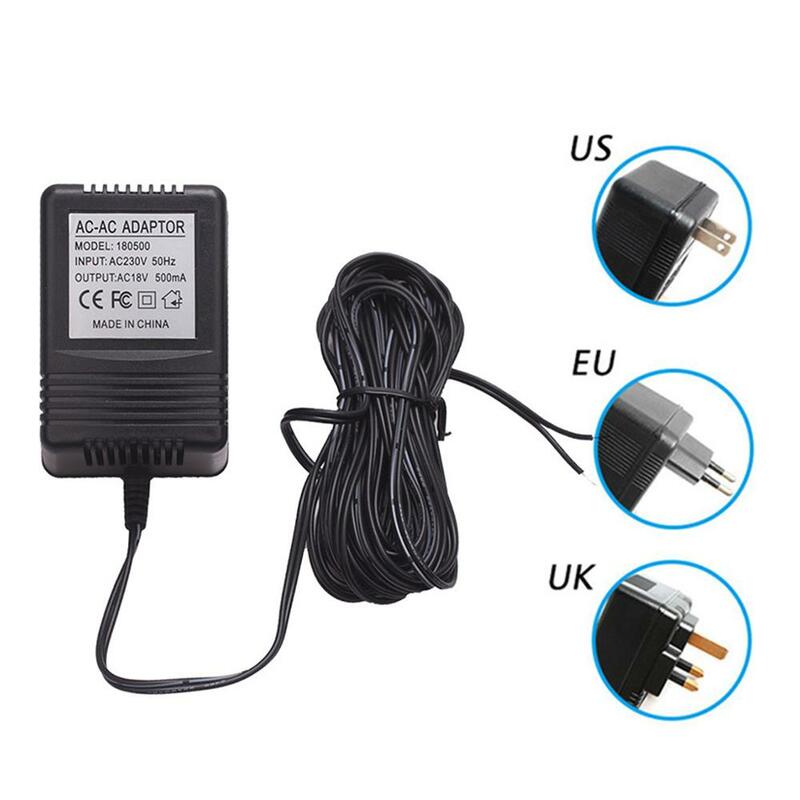 18V 500mA UK/EU/US Plug Power Supply Adapter Transformer Charger for WiFi Wireless Doorbell IP Video Intercom Ring Camera Access