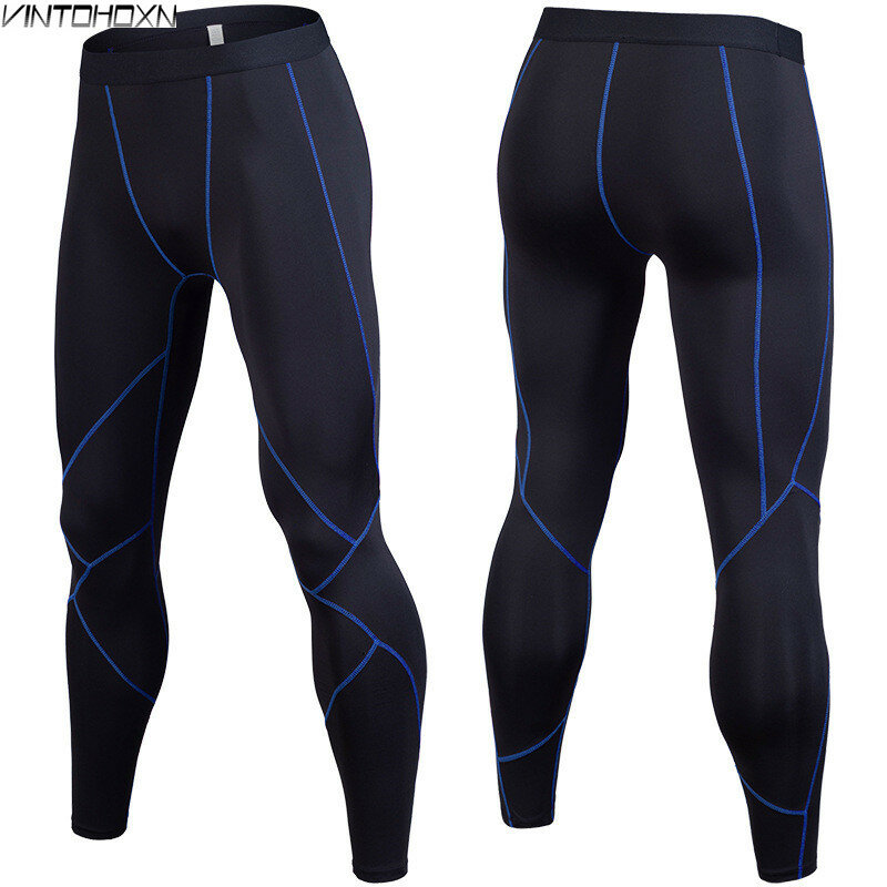 Mannen Sporting Gymming Quick Dry Workout Comprimeren Legging Bodybuilding Loopt Slanke Fitness Skinny Kleding Potlood Broek 913