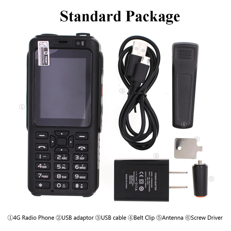 UNIWA F40 Ponsel Radio 4G LTE POC Telefono 7S Walkie Talkie 6.0 Zello GPS Radio Terminal Mobile dual SIM FM Transceiver