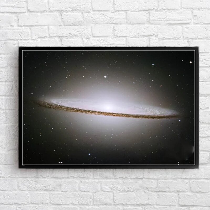 Panna Sombrero Galaxy mapie dekoracyjne obrazy wykres plakat do dekoracji wnętrz 40x40