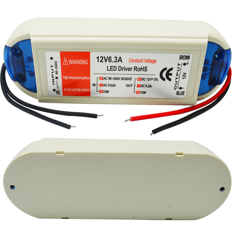 1pcs DC12V Power Supply Led Driver 18W/28W/48W/72W/100W  Adapter Lighting Transformer Switch for LED Strip ceiling Light bulb