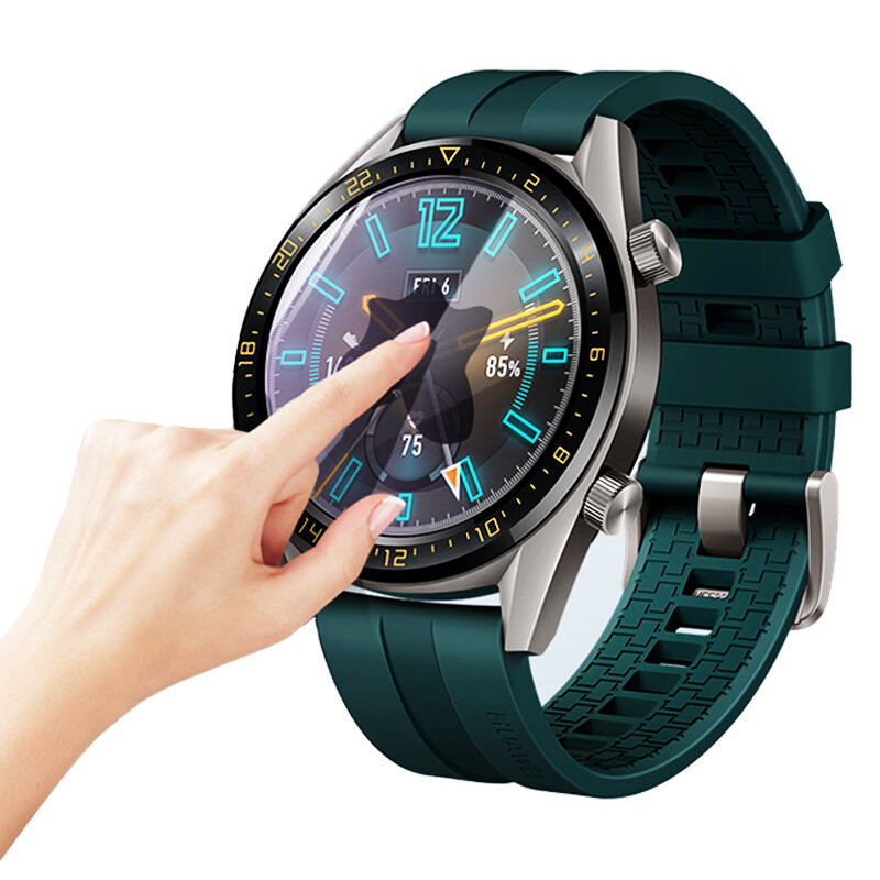 Huawei Horloge Gt/Gt 2 46 Mm Actieve/Elegante Gehard Glas Hd Screen Protector Film Krasbestendig Anti -Herfst Anti-Vingerafdrukken