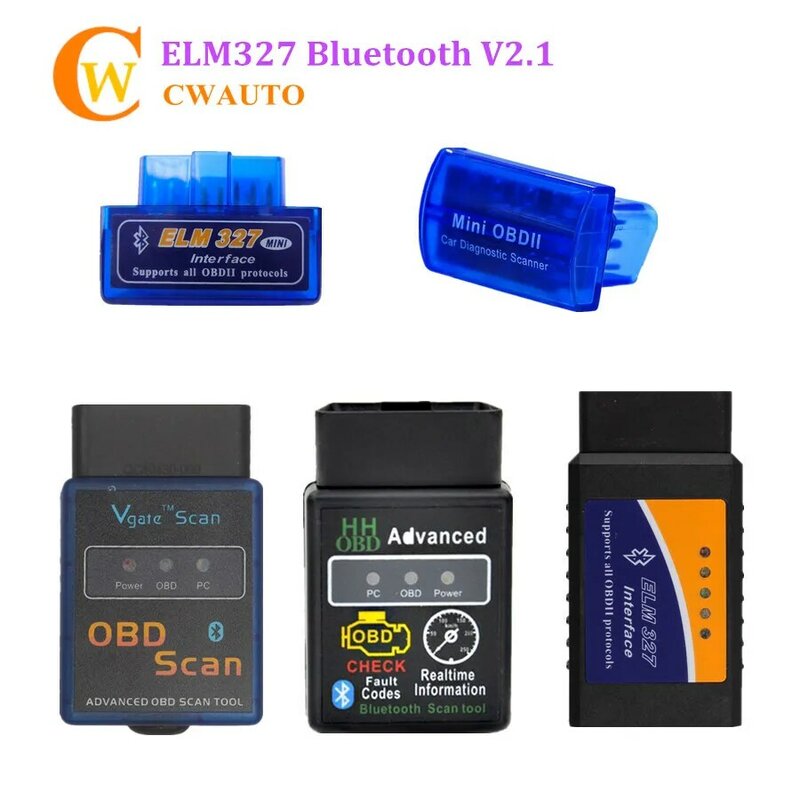 Mini ELM327 V1.5บลูทูธ OBD2เครื่องมือสแกน BT มากๆ ELM 327 OBD2รหัส Mini OBDII