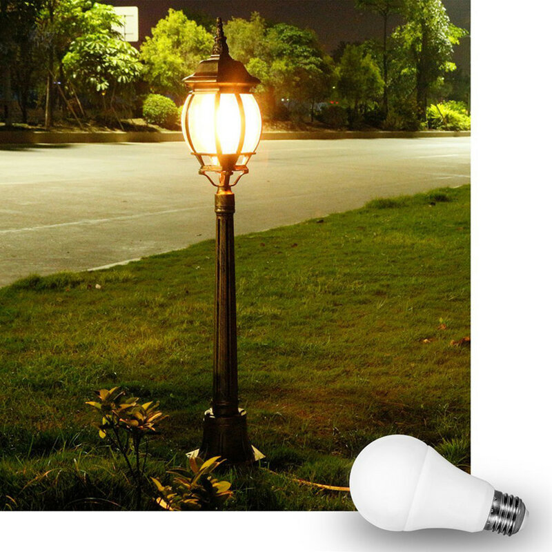 Lâmpada LED Sensor para casa, dia e noite lâmpada, crepúsculo ao amanhecer, E27, 10W, 15W, 220V, 110V, B22, IP44