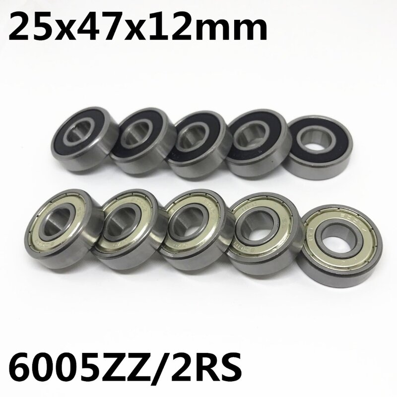 2 CÁI chất lượng Cao 6005ZZ 6005-2RS ball bearing 25x47x12mm sâu groove ball bearing 6005Z 6005RS