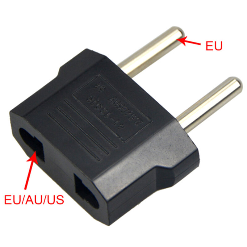 1Pc Universal Travel US or EU to EU  Plug Adapter Converter USA to Euro Europe