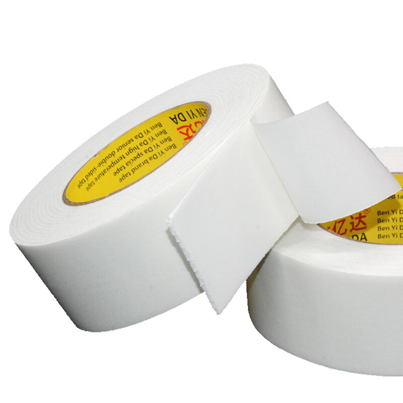 3M-5M White Super Strong Double-Sided Adhesive Tape Foam Self-Adhesive Pad 10MM-100MM Shockproof Office Foam Hot Melt Foam Tape