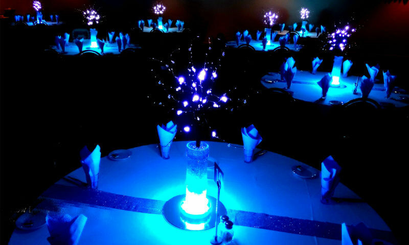 KITOSUN-centro de mesa con 3 pilas AA, centro de mesa de 6 pulgadas, Base de luz Led para decoración de eventos de boda
