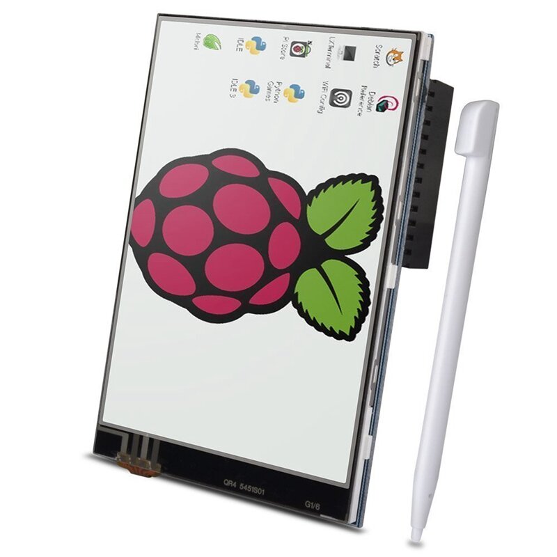 Elecrow raspberry pi 3 starter kit 5 em 1 3.5 "tela sensível ao toque/caso/dissipadores de calor/micro usb com interruptor de ligar/desligar/eua/ue/uk power