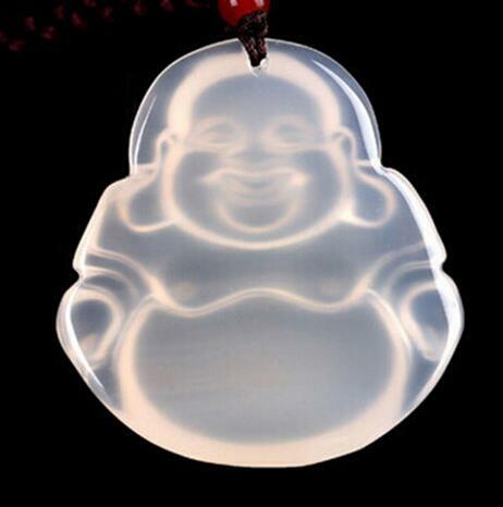 Natural home ice stone ma nao / stone necklace pendant stone pendant Buddha pendant Buddha pendant necklace Maitreya
