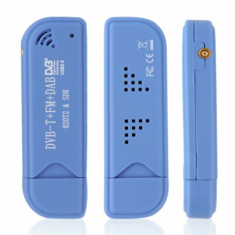 EDAL USB 2.0 Software Radio DVB-T RTL2832U + R820T2 Tecnologia DSP Digital TV Receiver Stick con Telecomando e Antenna