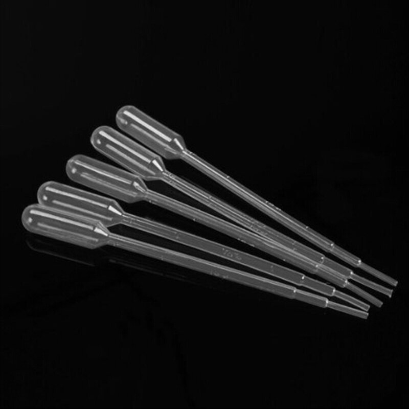 100Pcs 2ml Plastic  Disposable Pipettes Squeeze Transfer Pipettes Dropper For Silicone Mold UV Epoxy Resin Craft Jewelry Making