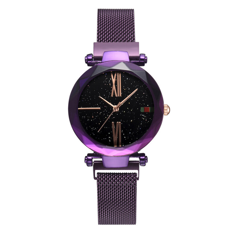 Reloj Mujer 2021 Hot Fashion Starry Sky Watch Woman Magnet Buckle Steel Mesh Watchband Women's Quartz Wrist Watches Female Gifts