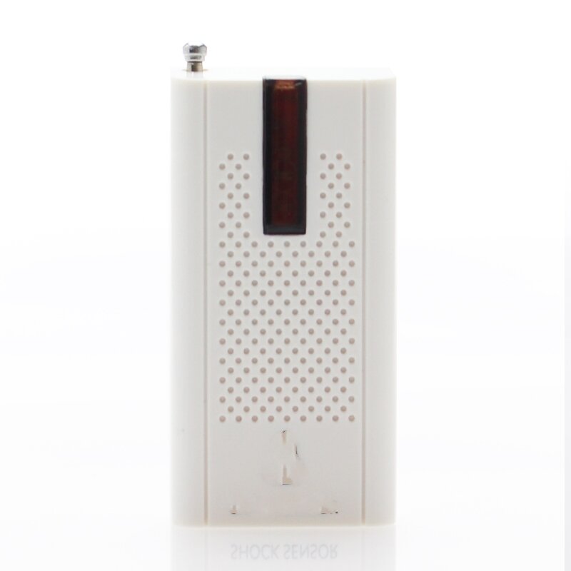 (1 sztuk) bezprzewodowy czujnik drgań drzwi okno czujnik wstrząsów dla System alarmowy w domu z anteną do bezpłatnej wysyłki