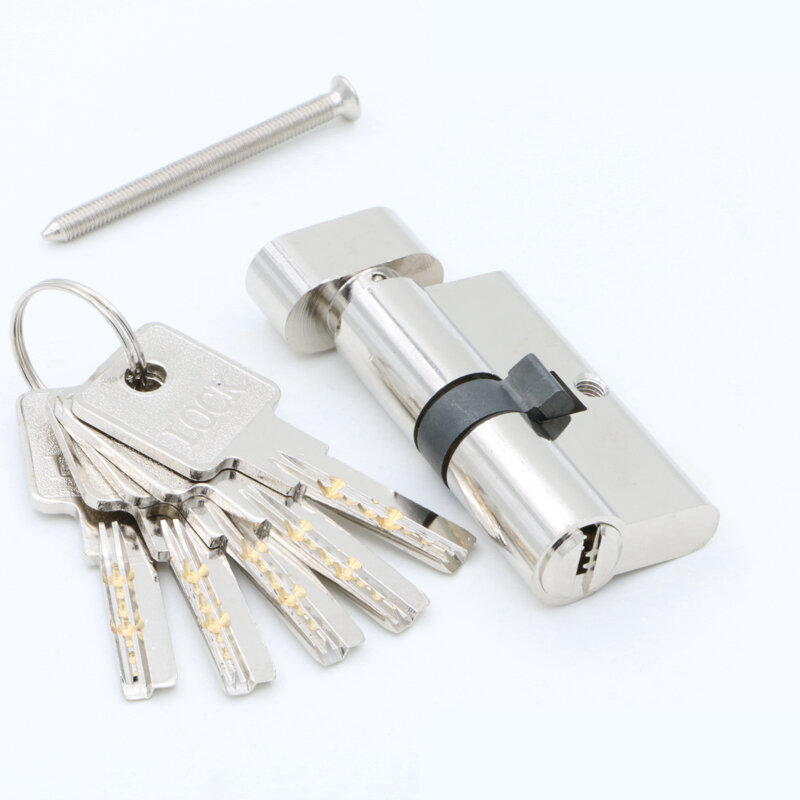 Tür zylinder 55 60 65 70 75 80 85 90mm Sicherheit Kupfer Lock Zylinder Innen Schlafzimmer Wohnzimmer Griff Messing key Locking