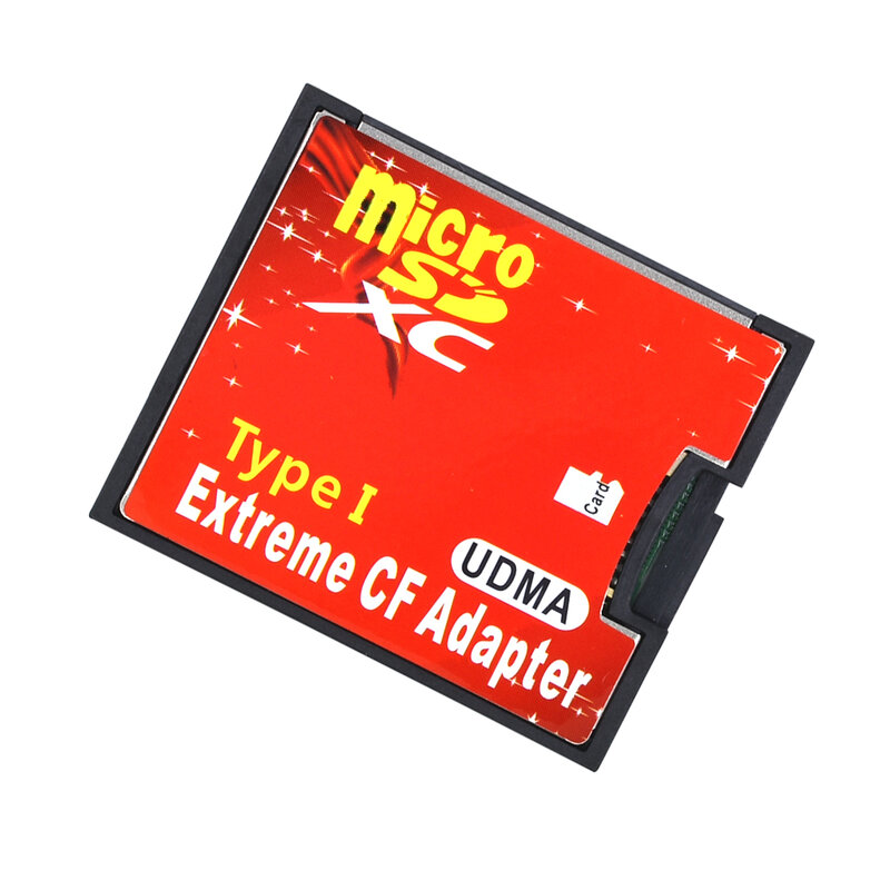 Tishric Micro Sd Tf Naar Cf Card Adapter Voor Microsd/Hc Compact Flash Type I Memory Kaartlezer converter Voor Camera