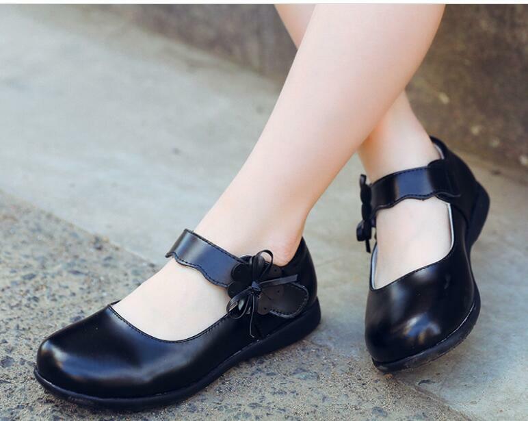 New kids girls shoes bowknot Tassel leather School girls dress Shoes spring autumn wedding party dress shoes for girls
