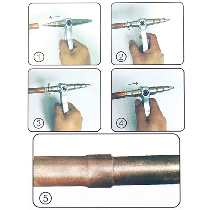 Double fin professionnel outil électrique cuivre tuyau alliage réfrigération manuel climatiseur Tube expanseur ergonomique