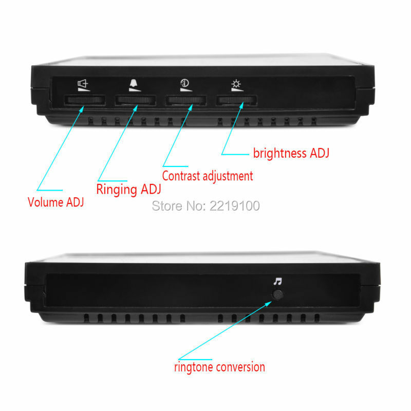 SYSD wideodomofon domofon 7 Cal kolorowy wyświetlacz LCD Monitor wideodomofon z systemem kamera do domowego systemu alarmowego