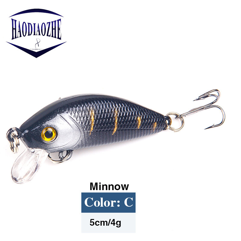 Minnow Fishing Lures 5cm 4g Floating Isca Artificial Japan Hard Bait Bass Topwater Pesca Wobblers Crankbait Carp Fishing Tackle