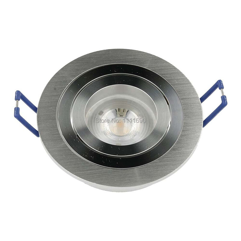 Luminária embutida downlight sopt para teto, regulável, de metal ou cetim gu10 mr16