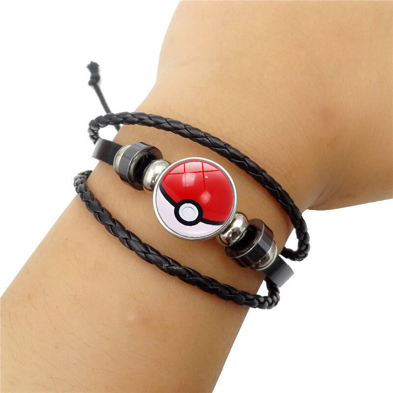 Anime Pokemon Bracelet Cosplay Prop Accessories jewelry Poke Ball Wristband Pokemon Go