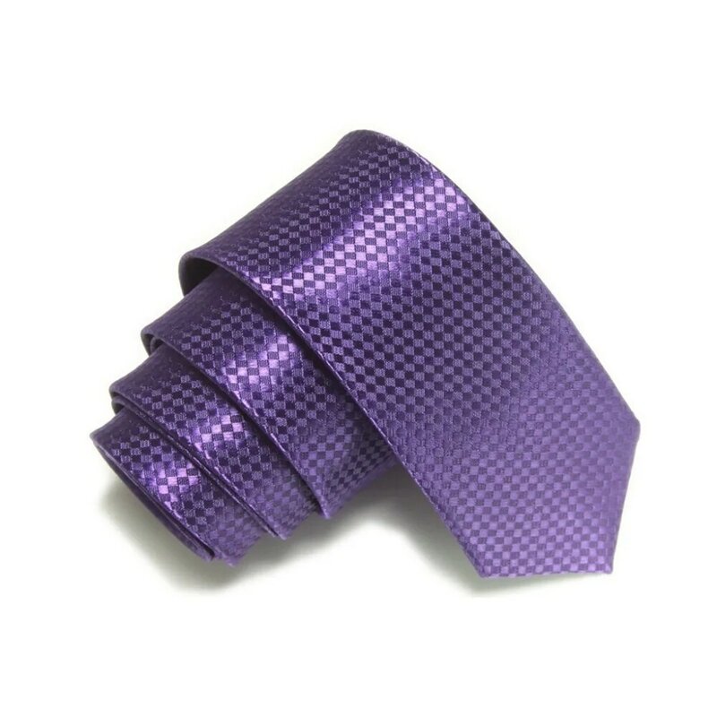 Gravata Slim krawaty Skinny krawat dla mężczyzn krawat plaid stałe poliester