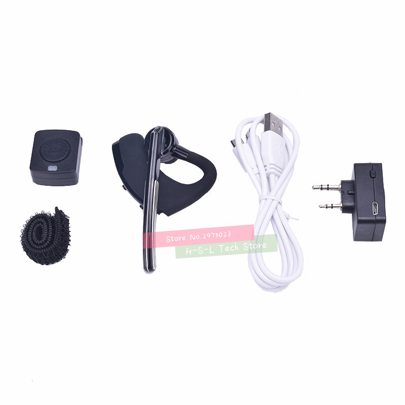 Auriculares inalámbricos para walkie-talkie, cascos con Bluetooth, Radio bidireccional, BT, Kenwood, TYT, Baofeng 888S, UV-82, UV5R
