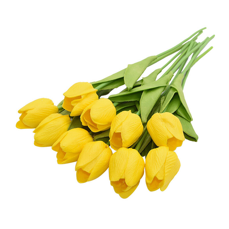 10 Uds flor Artificial de tulipán toque Real ramo Artificial flor falsa para flores decorativas para boda Garen Home Decoración