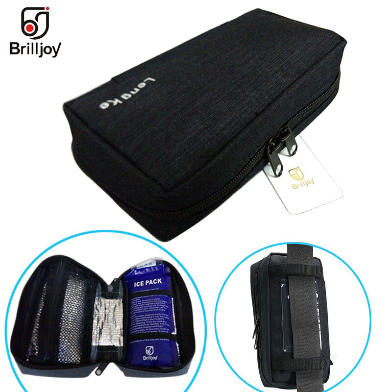 Brilljoy – sac de protection pour refroidisseur d'incoolémie Portable, sac de rangement, isolation médicale, pochette de refroidissement