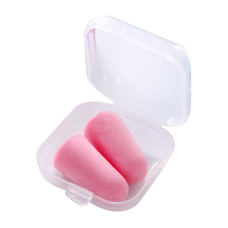 6 쌍 상자 포장 편안한 귀마개 소음 감소 실리콘 소프트 귀마개 수영 실리콘 귀마개 수면 보호