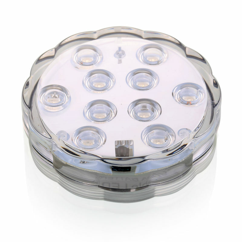 Mini luce a LED sommergibile impermeabile a 10LED per la decorazione di vasi per feste con telecomando