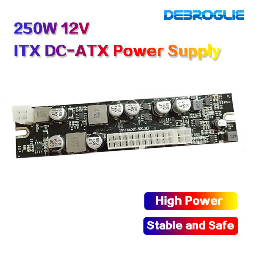 12V wejście DC 250W wyjście Mini ITX Pico zasilacz DC ATX przełącznik pc zasilacz DC do serwera komputerowego