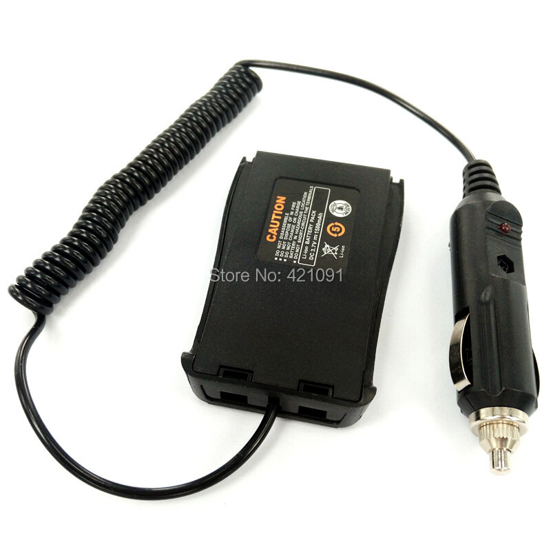 Eliminador de bateria para carro, adaptador para baofeng com carregador de carro 12v de moda urbana, walkie talkie portátil de 888s, rádio bidirecional