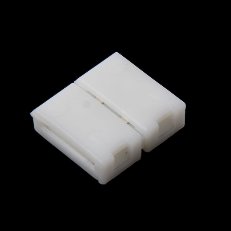 2 Pin 10mm Solderless Clip-auf Koppler Für 5050 Einzigen Farbe LED Streifen Licht